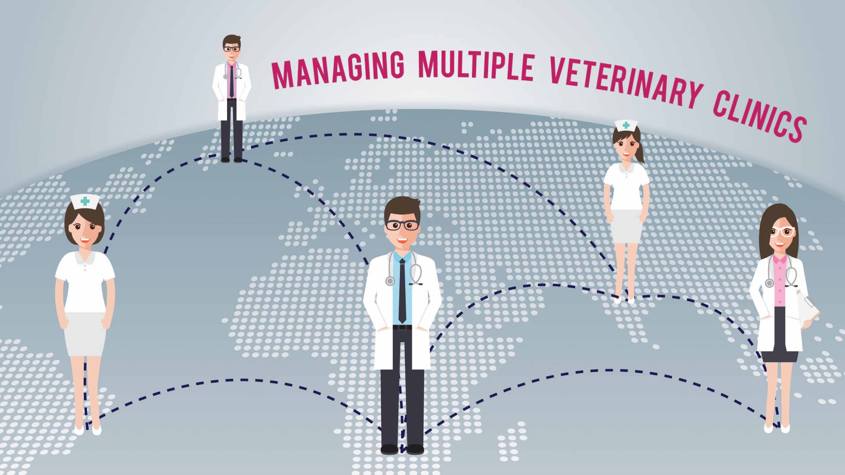 managing multiple veterinary clinics with practice management software